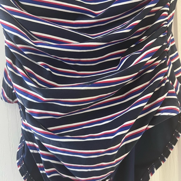 Niptuck Swim navy blue & red one piece with adjustable straps & padding. Size 6 - Picture 4 of 16